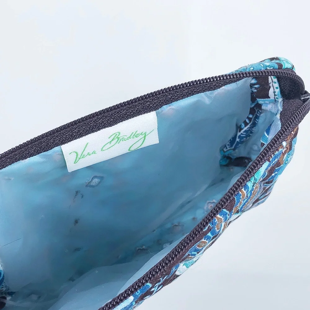 Vera Bradley Small Cosmetic/Make up Bag in Java Blue